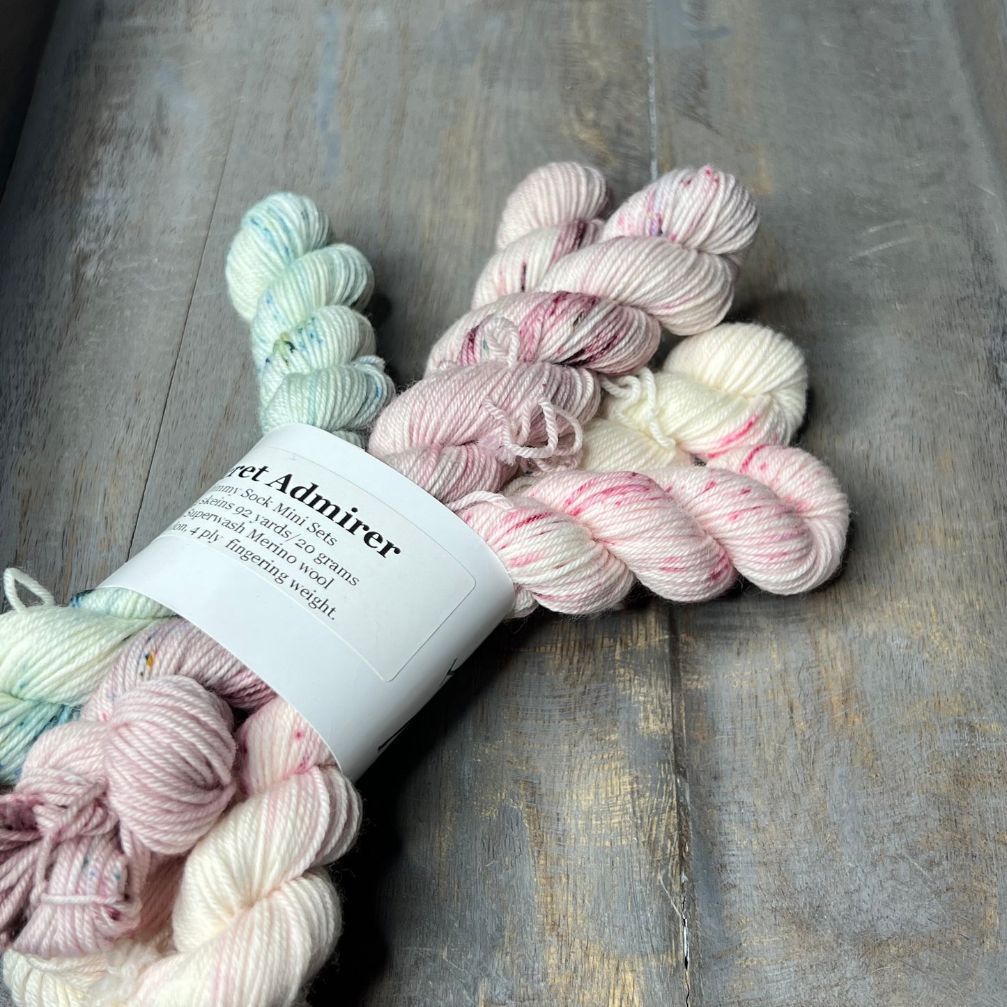 Jimmy Sock 5-20g skeins , Secret Admirer mini skein set
