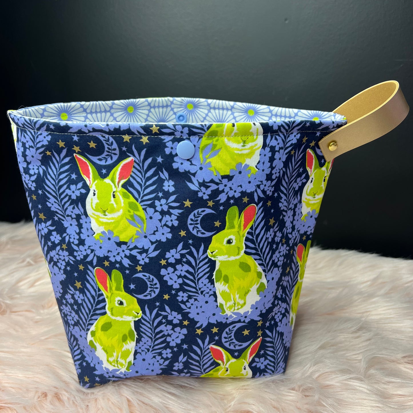 Blue Bunny Project Bag