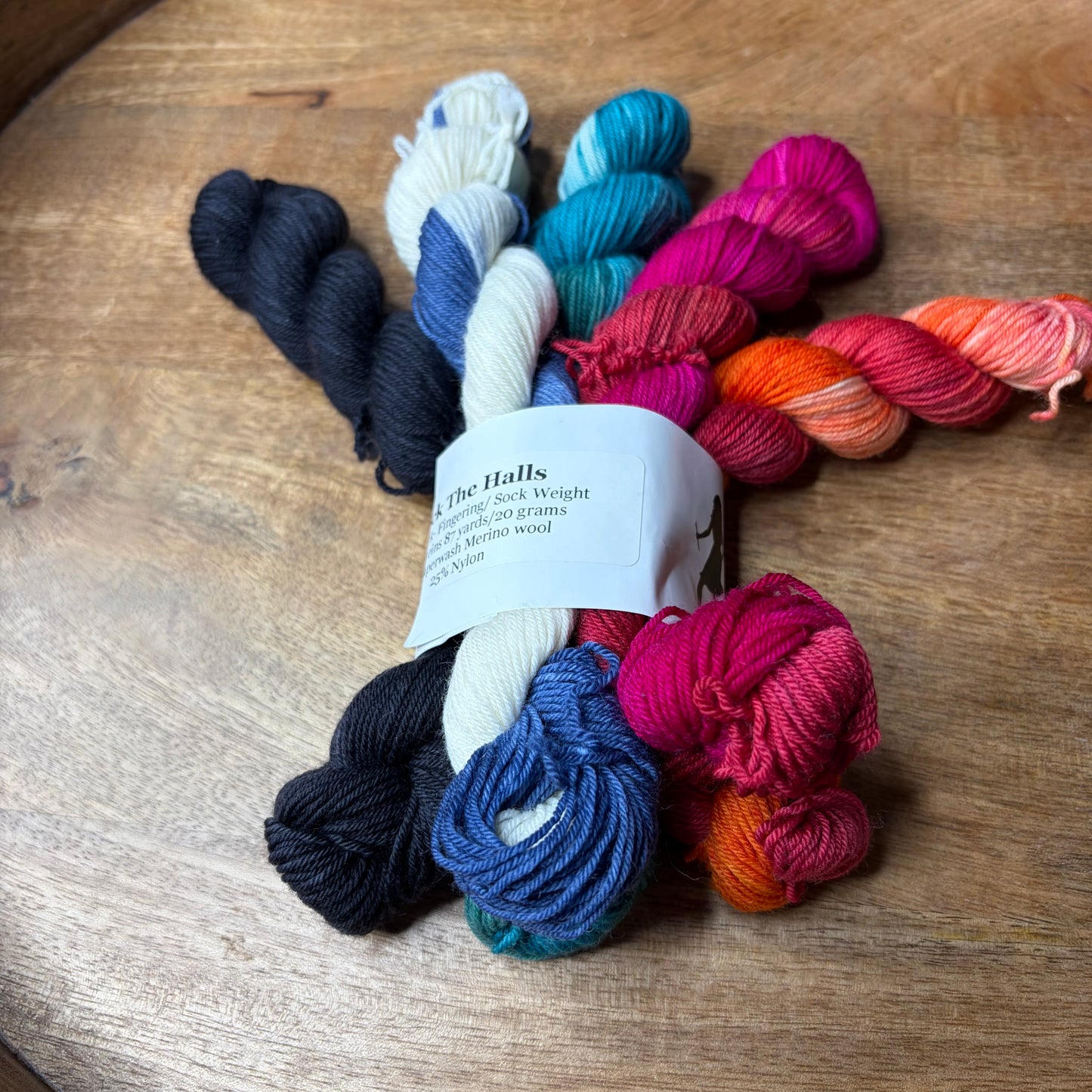 Jimmy Sock 5-20g skein set- Deck The Halls