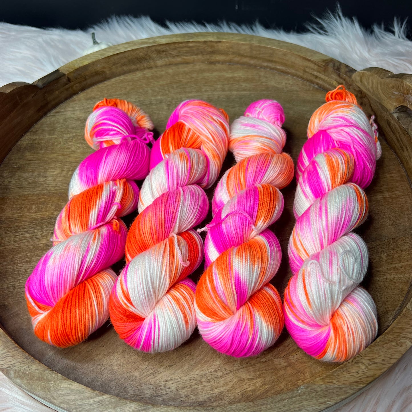*NEW* Jimmy Sock- Halloween Yarn- Pink-O-Lantern