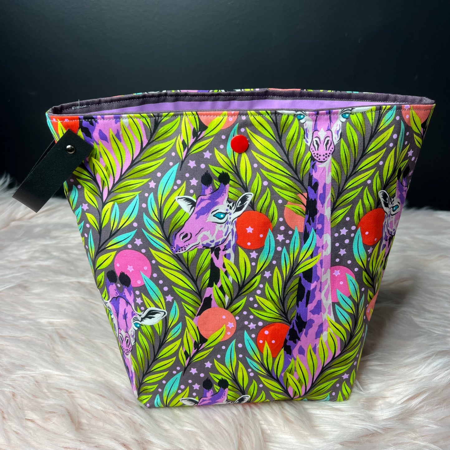 Purple Giraffe Project Bag