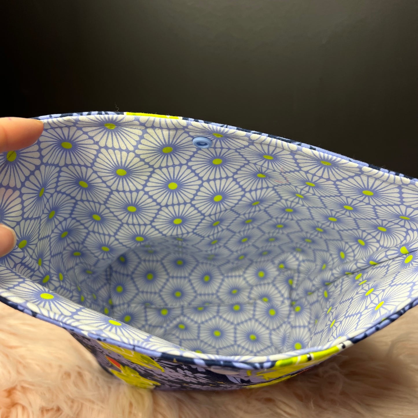 Blue Bunny Project Bag