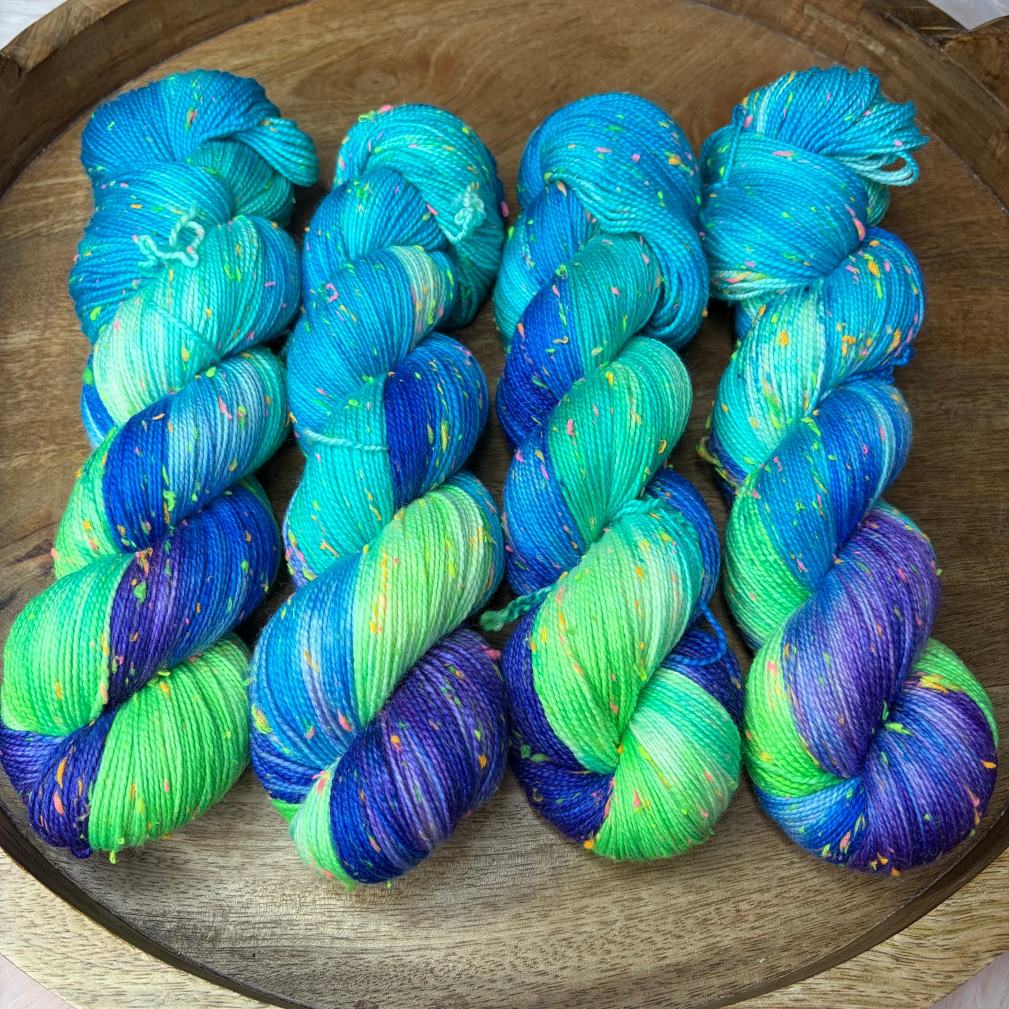 *New* Betsy Neon Tweed Sock- Electric Voltage