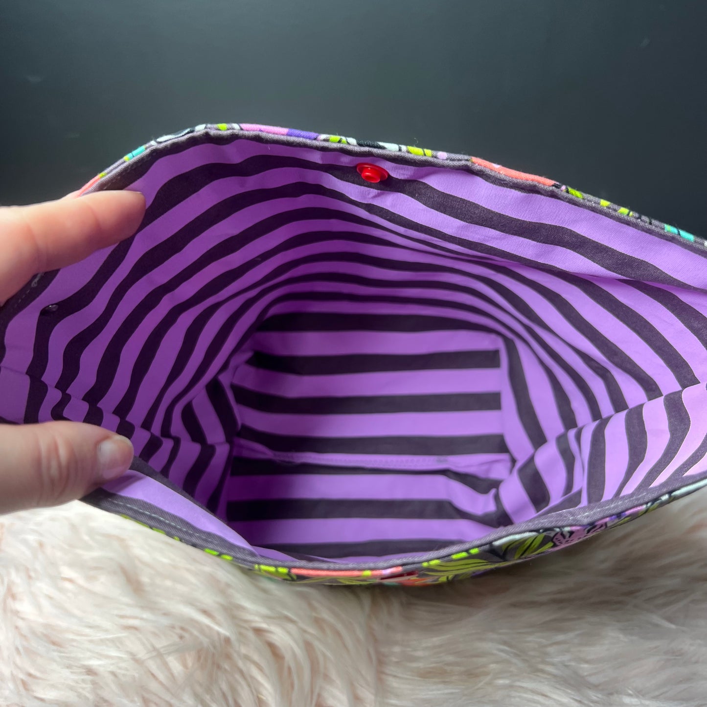 Purple Giraffe Project Bag