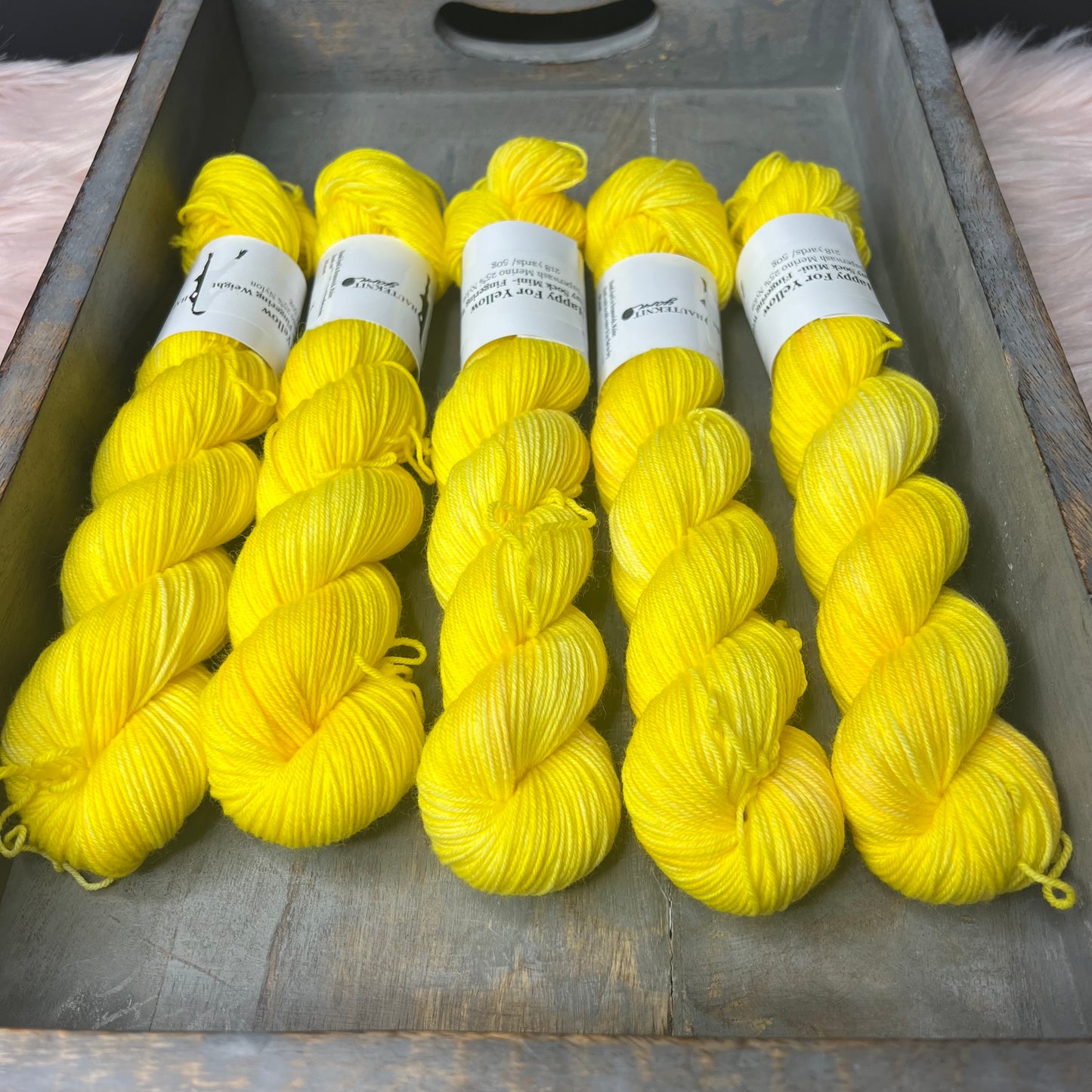 * NEW* Jimmy Sock Mini Skein 50g- Happy For Yellow