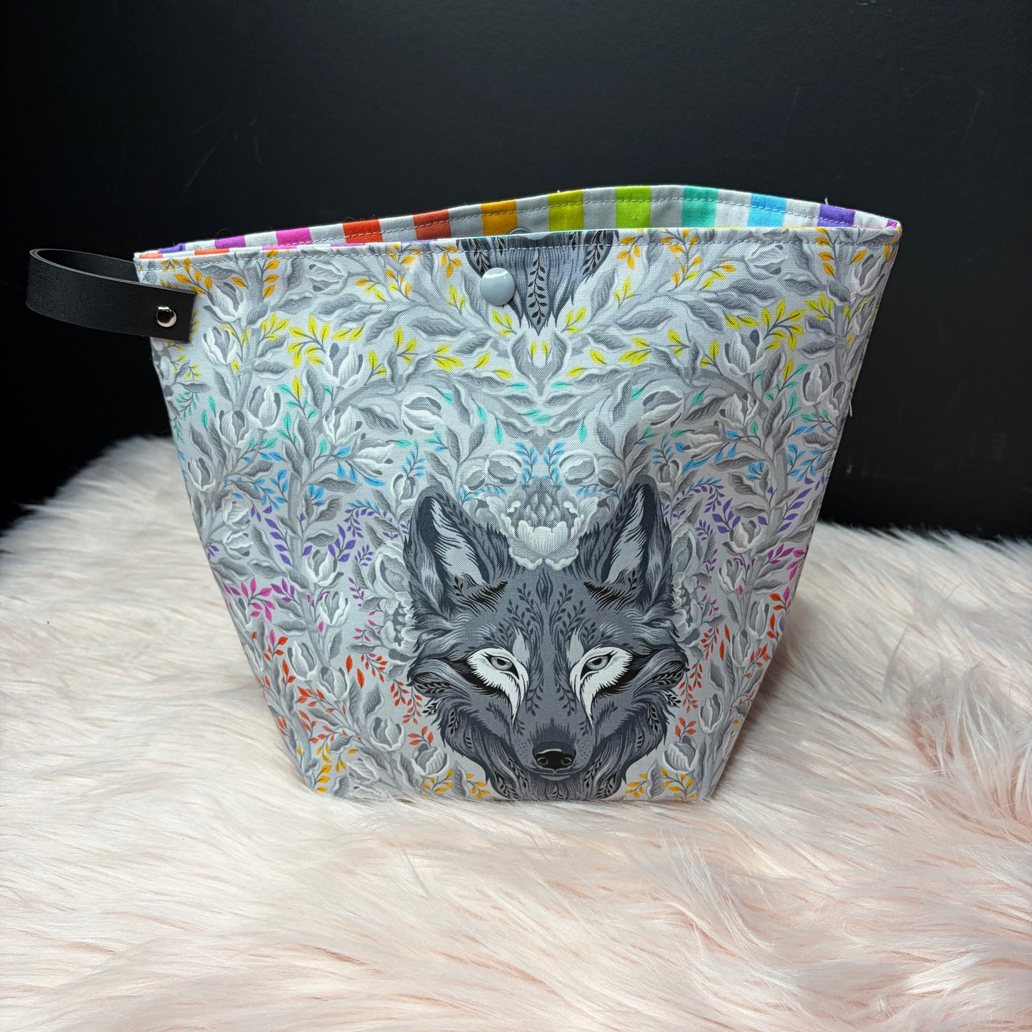 Wolf project bag, Tula pink