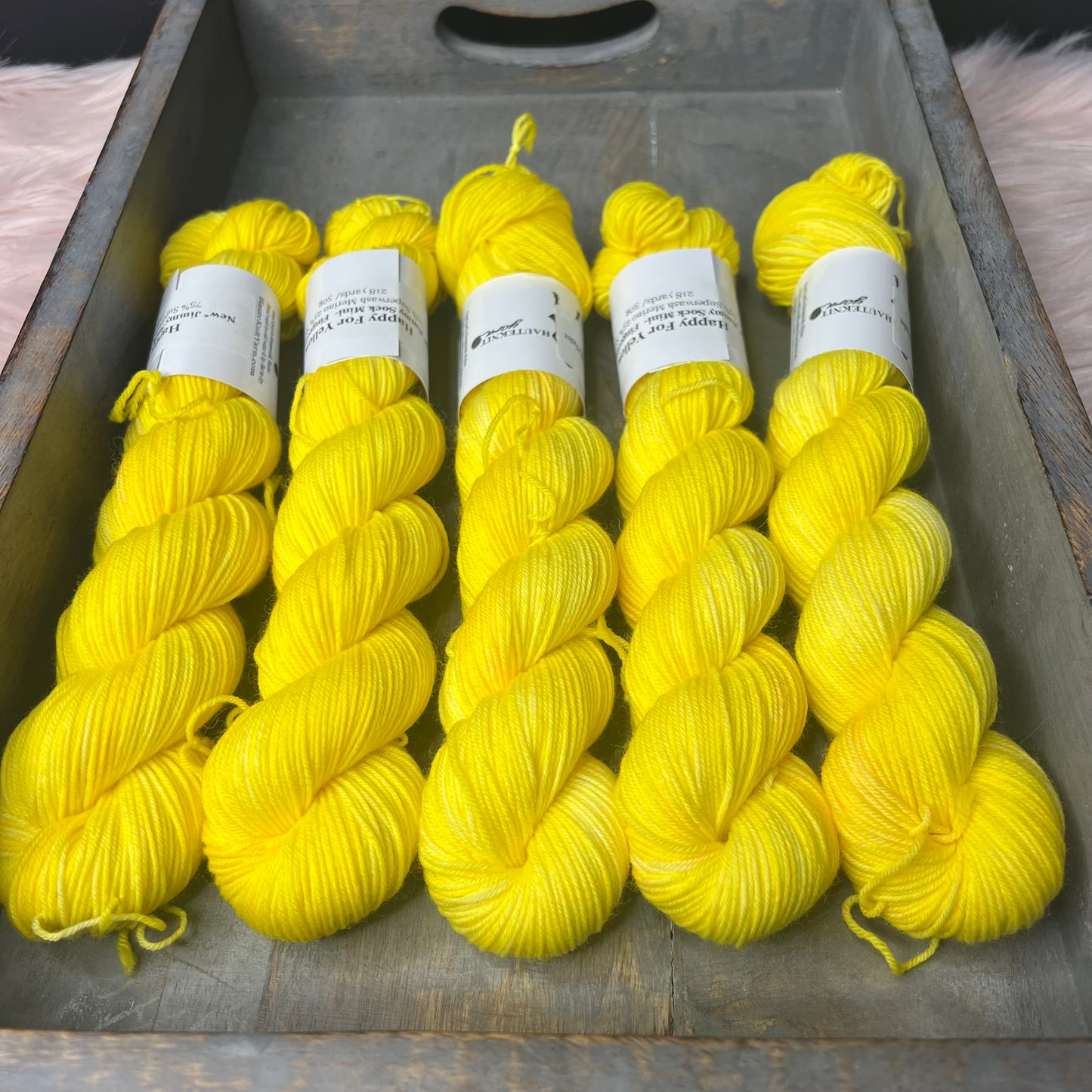 * NEW* Jimmy Sock Mini Skein 50g- Happy For Yellow