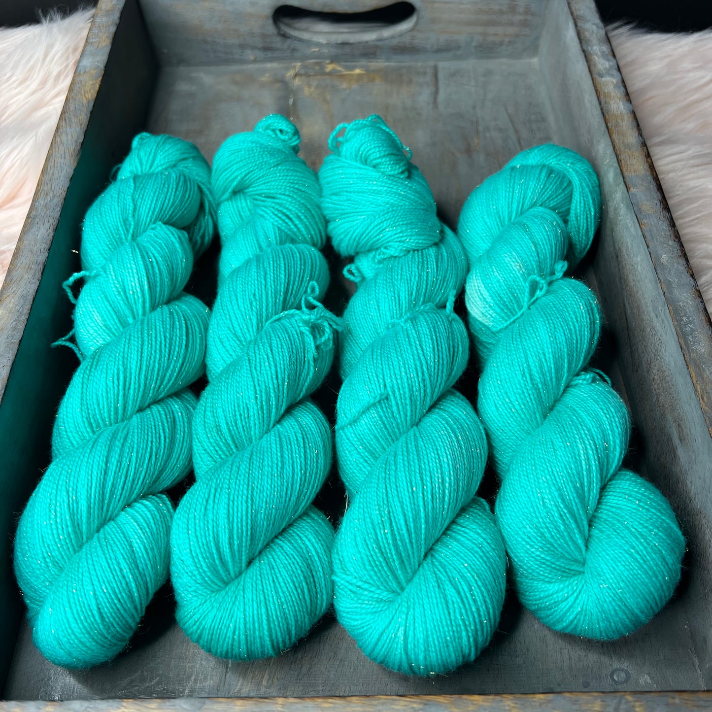 Pnina Sparkle Sock- Turned Up Turquoise