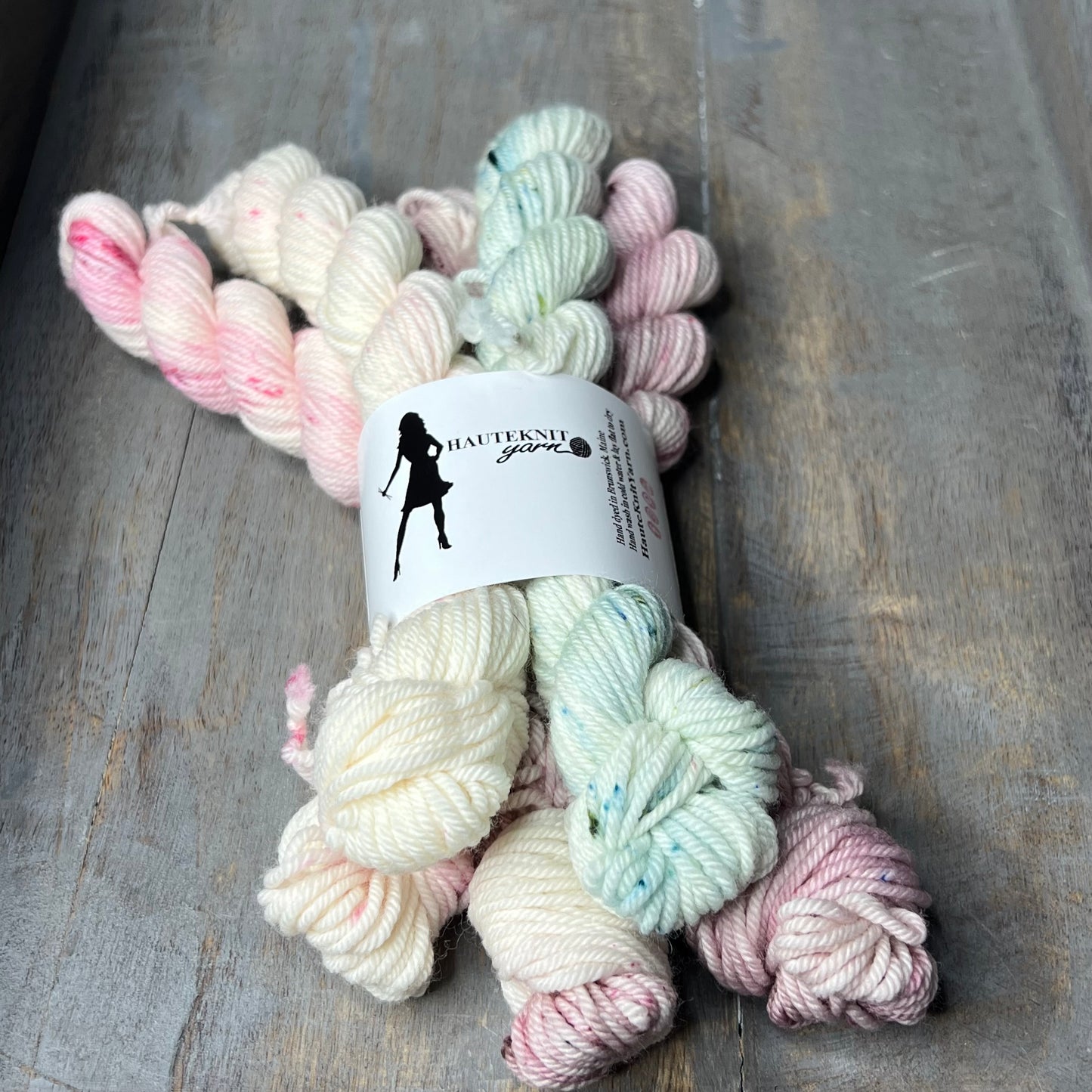 DK With Nylon 5-20g skeins Secret Admirer , mini skein set