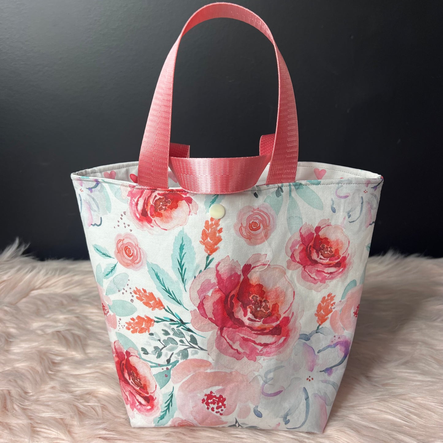 Secret Admirer Project Bag with Pink Handles
