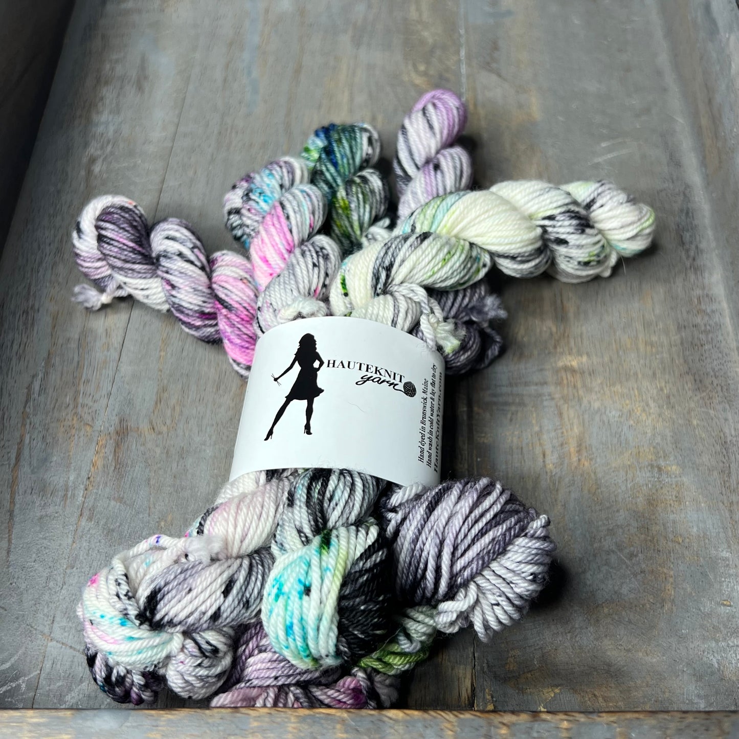 DK With Nylon 5-20g skeins Galentines , mini skein set