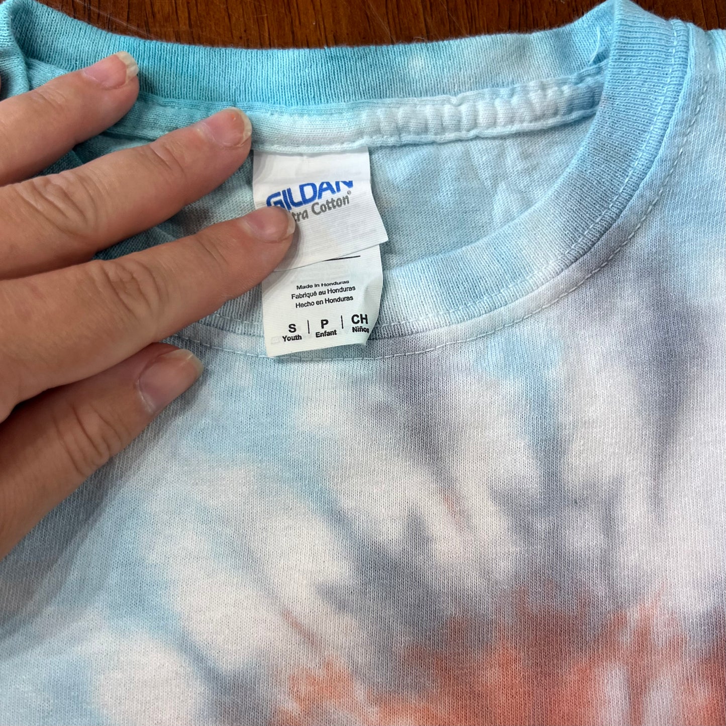 Tie Dyed by Eloise OOAK Youth Small shirt