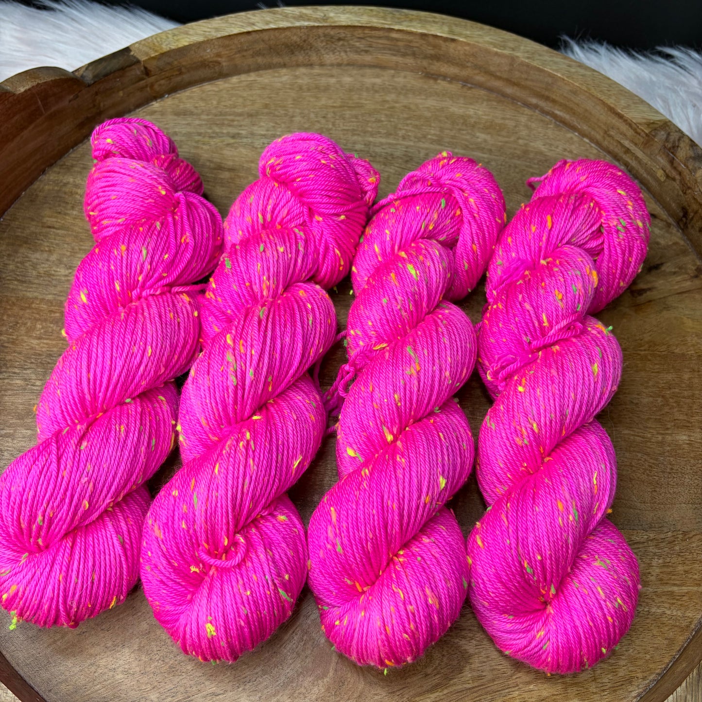 *New* Betsy Neon Tweed DK- Now That's What I Call Pink!