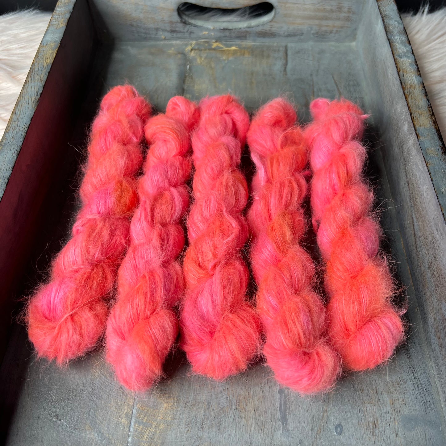 *New* Valentino Alpaca Silk Lace Mini 20g- Pink Mimosas