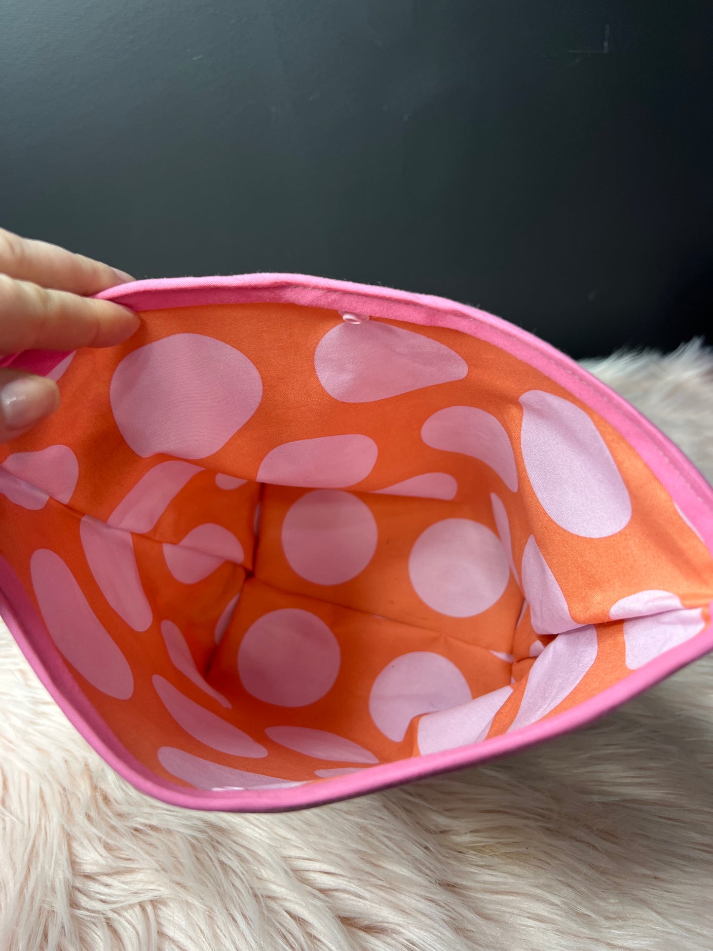Pteranodon Project Bag with Pink Trim