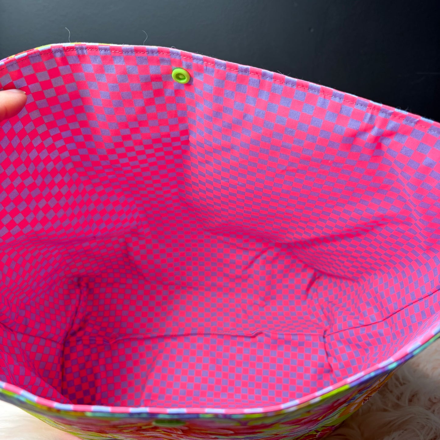 The Atelier (Large) Project Bag with Loop Hello Dahlia
