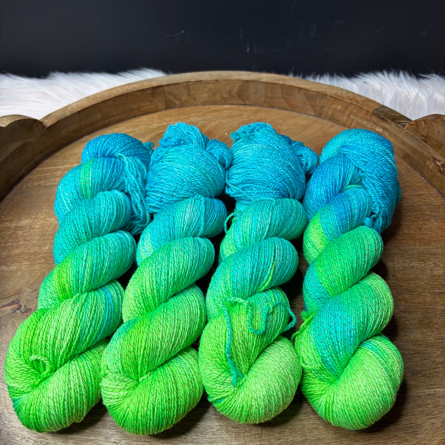 Pnina Sparkle Sock 2.0- Electric Kelp