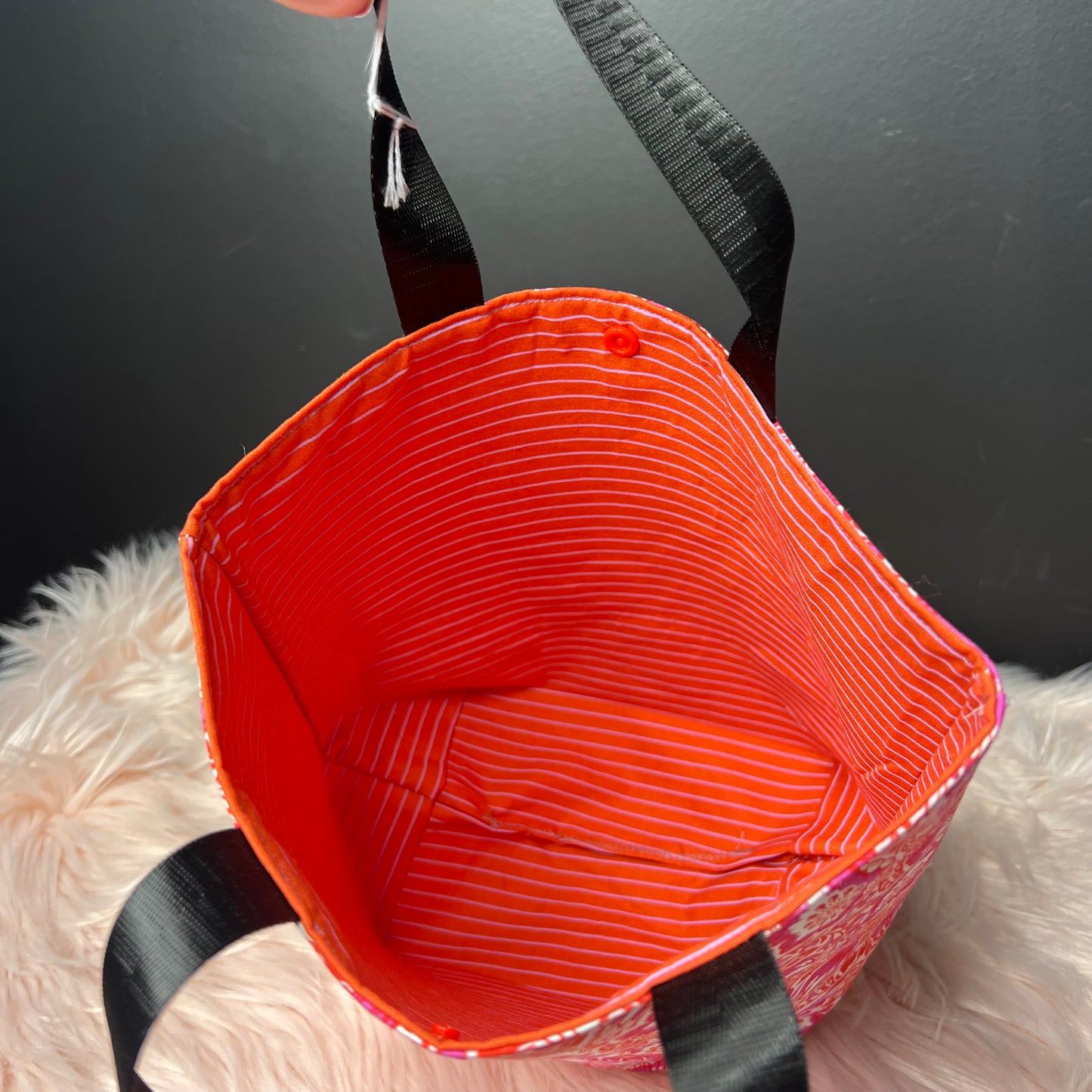 Orange Fox Project Bag with Handles