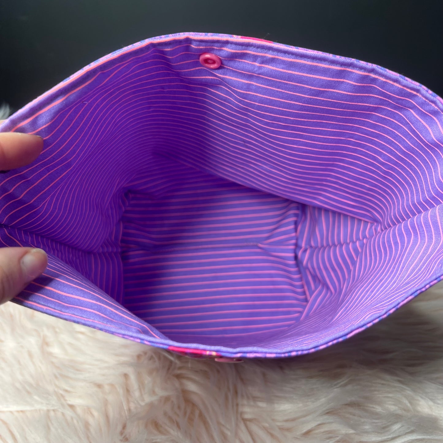Purple Raccoon Project Bag Trash Panda