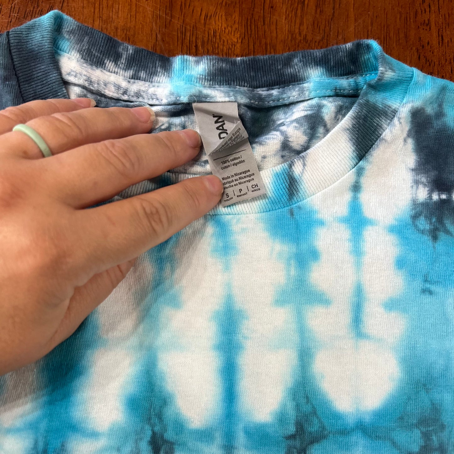 Tie Dyed by Eloise OOAK Youth Small shirt
