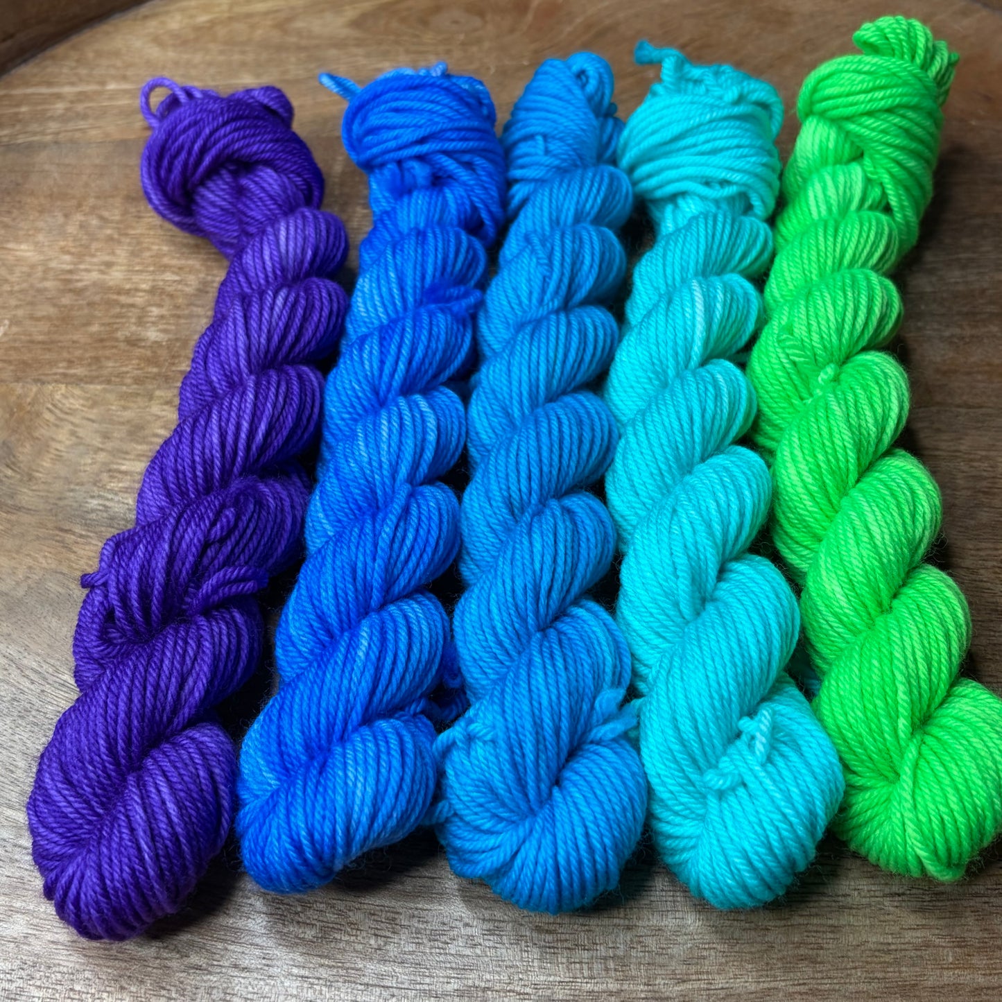 DK With Nylon 5-20g skein set- Deep Sea Disco