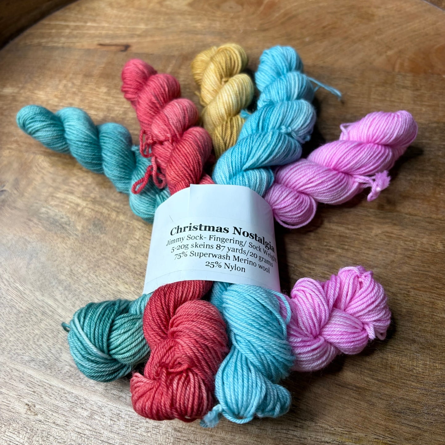 Jimmy Sock 5-20g skein set- Christmas Nostalgia