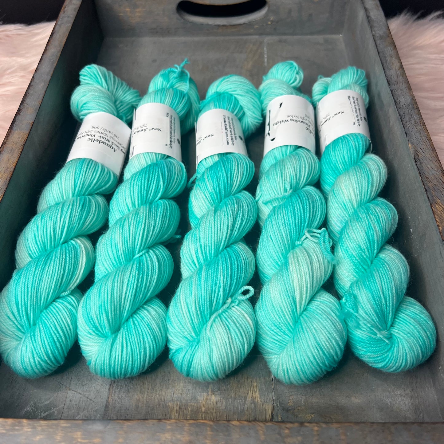 * NEW* Jimmy Sock Mini Skein 50g- Aquadelic