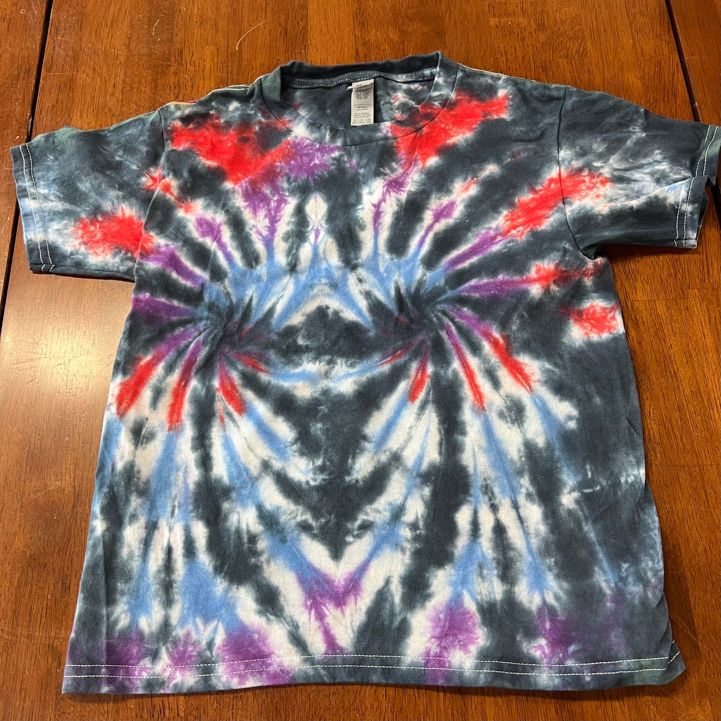 Tie Dyed by Eloise OOAK Youth Small shirt