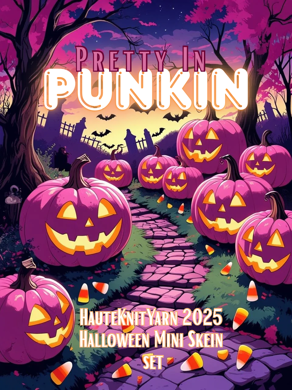 Pretty In Punkin Halloween Mini skein Set