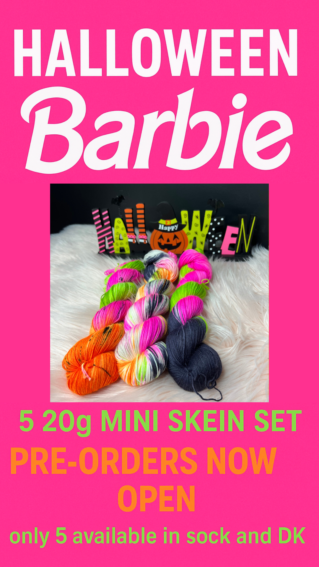 Barbie Halloween Mini Skein Set PRE ORDER
