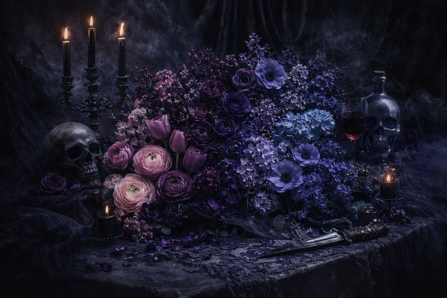 Pre order Velvet Spring: A Gothic Awakening 9 skein Mini skein set