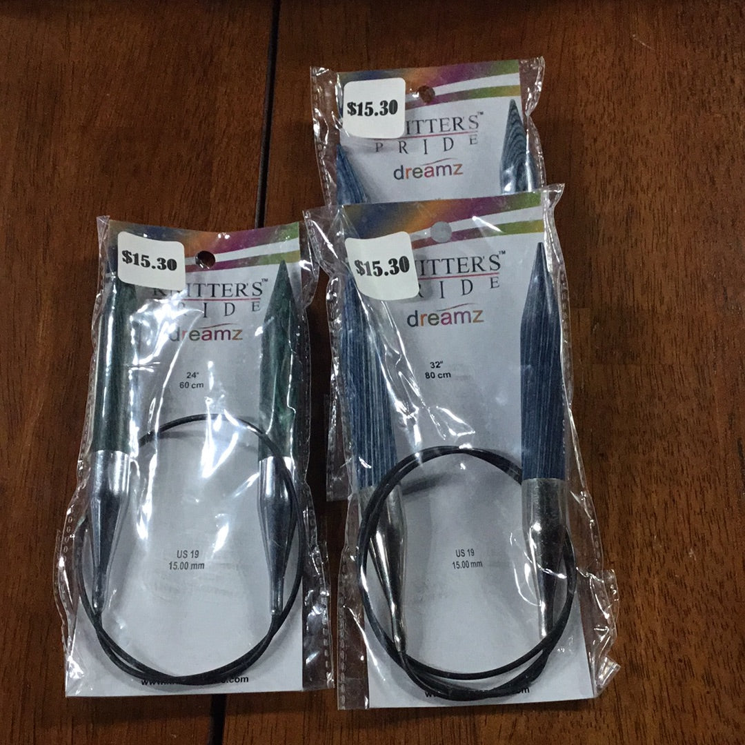 Knitters Pride Dreamz knitting needles Size 19(15.00mm)