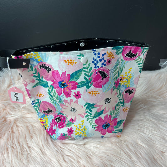 Light Floral Bag Project Bag