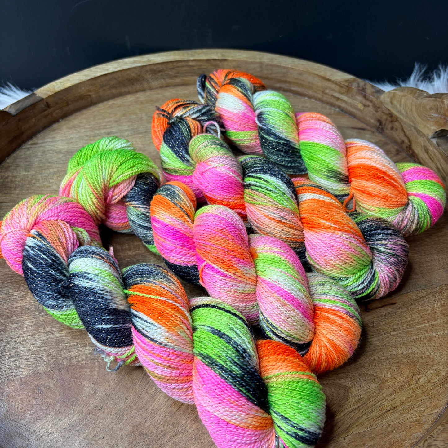 Pnina Sparkle Sock 2.0- Halloween Yarn- Wicked Dream Plane