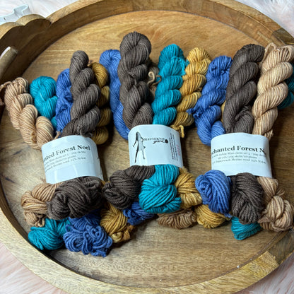 DK With Nylon 5-20g skein set- Enchanted Forest Noelle