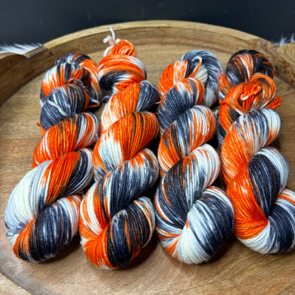 Trevor Morgan DK -Halloween Yarn-  Jack O Lantern