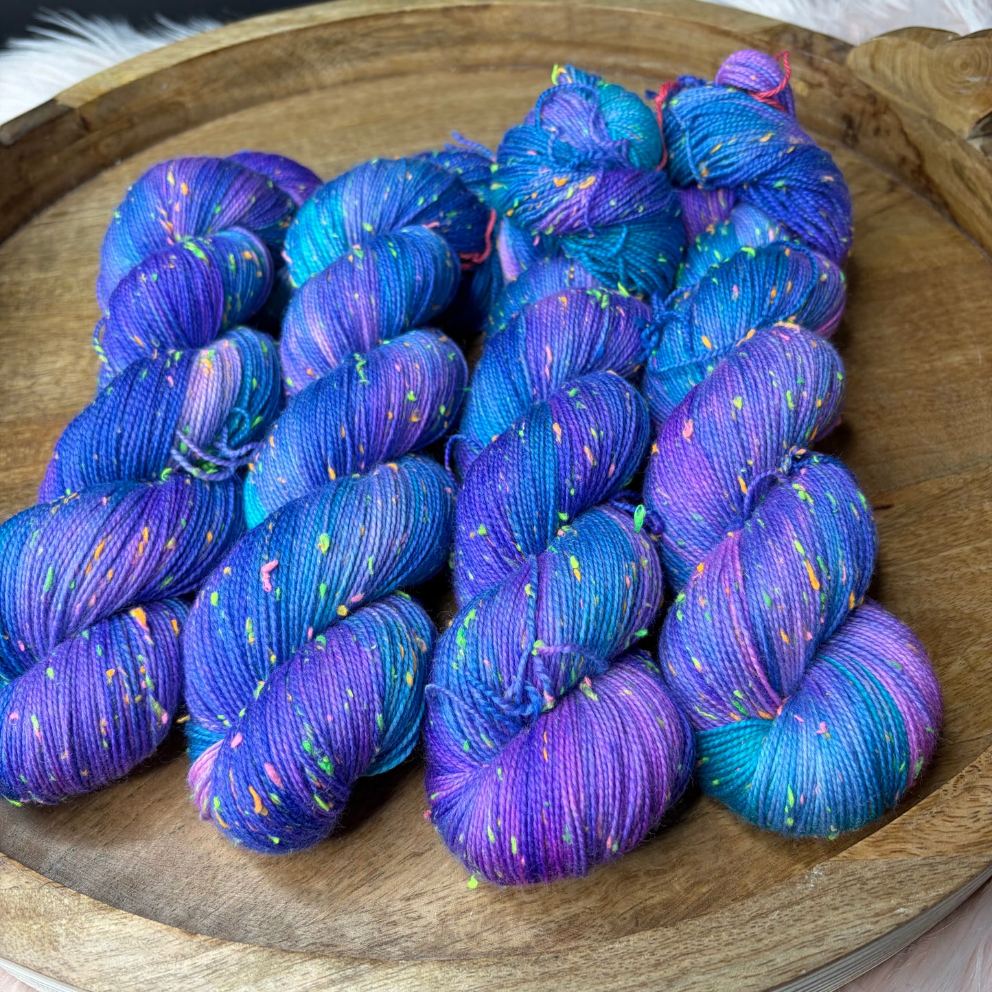 Betsy Neon Tweed Sock- Cosmic Remix