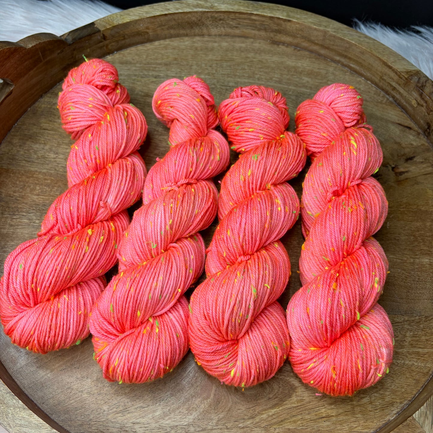*New* Betsy Neon Tweed DK- Pink Grapefruit