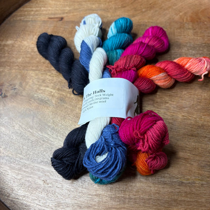 Jimmy Sock 5-20g skein set- Deck The Halls