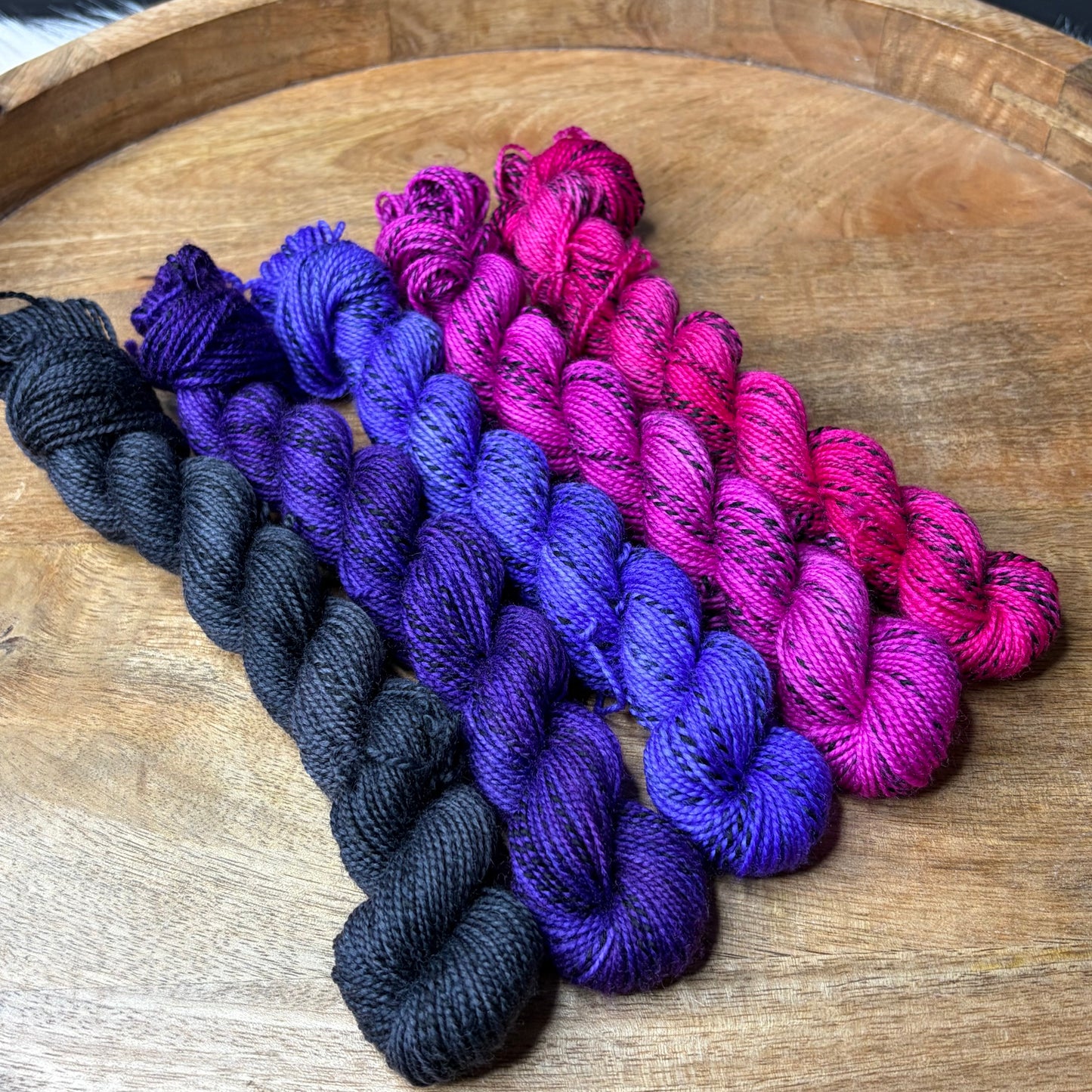 Caroline Sock 5-20g skein set- Forbidden Fruit