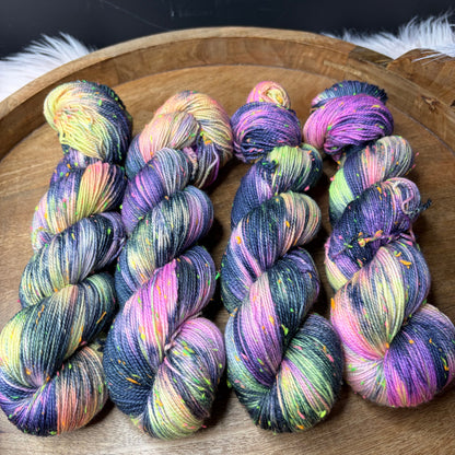 *New* Betsy Neon Tweed Sock- Galactic Orchid