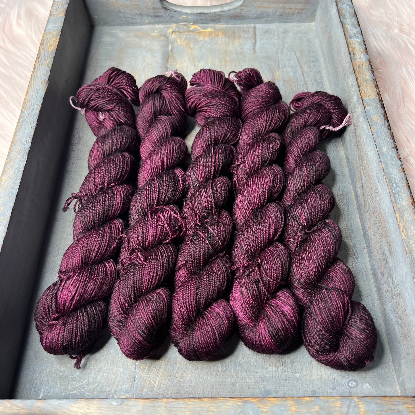 Jimmy Sock- 50g - Mini Skein - Wine That Stains