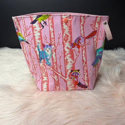 Family Tree Pink Project Bag