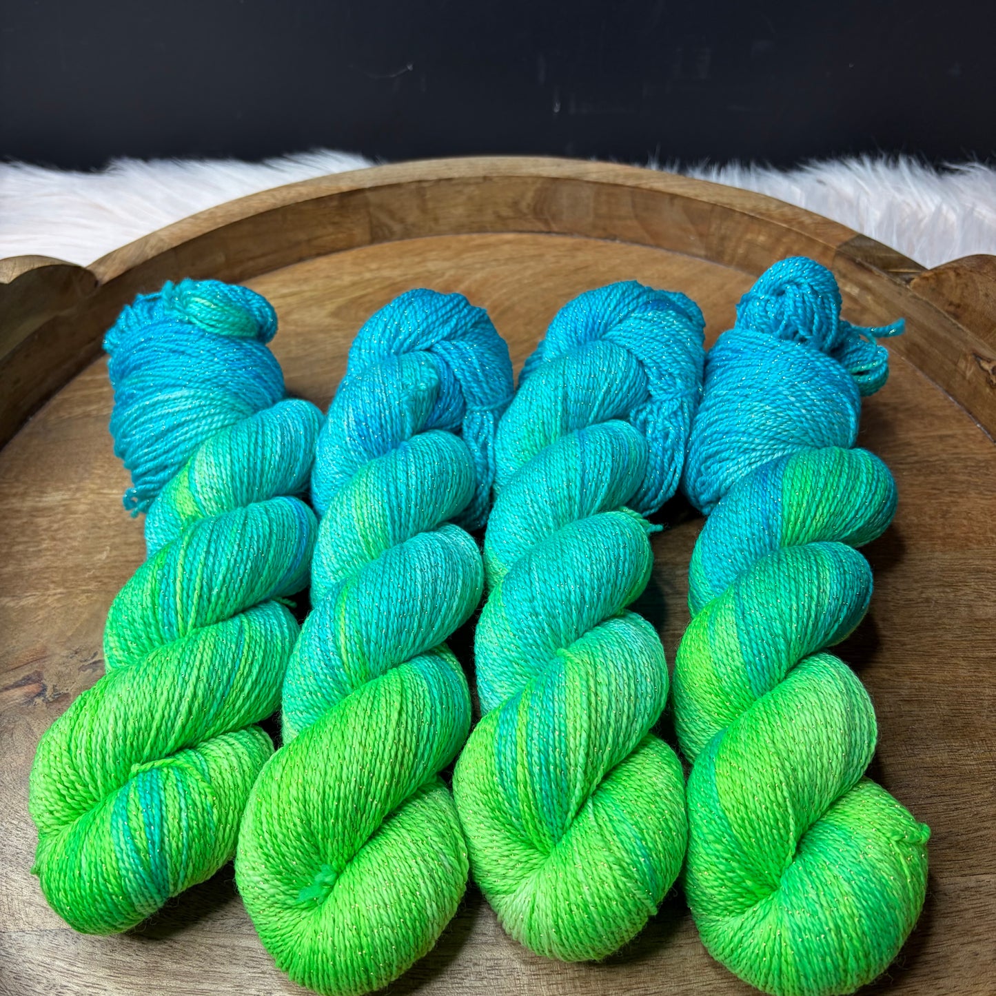 Pnina Sparkle Sock 2.0-  Electric Kelp