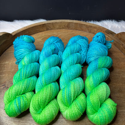 Pnina Sparkle Sock 2.0-  Electric Kelp