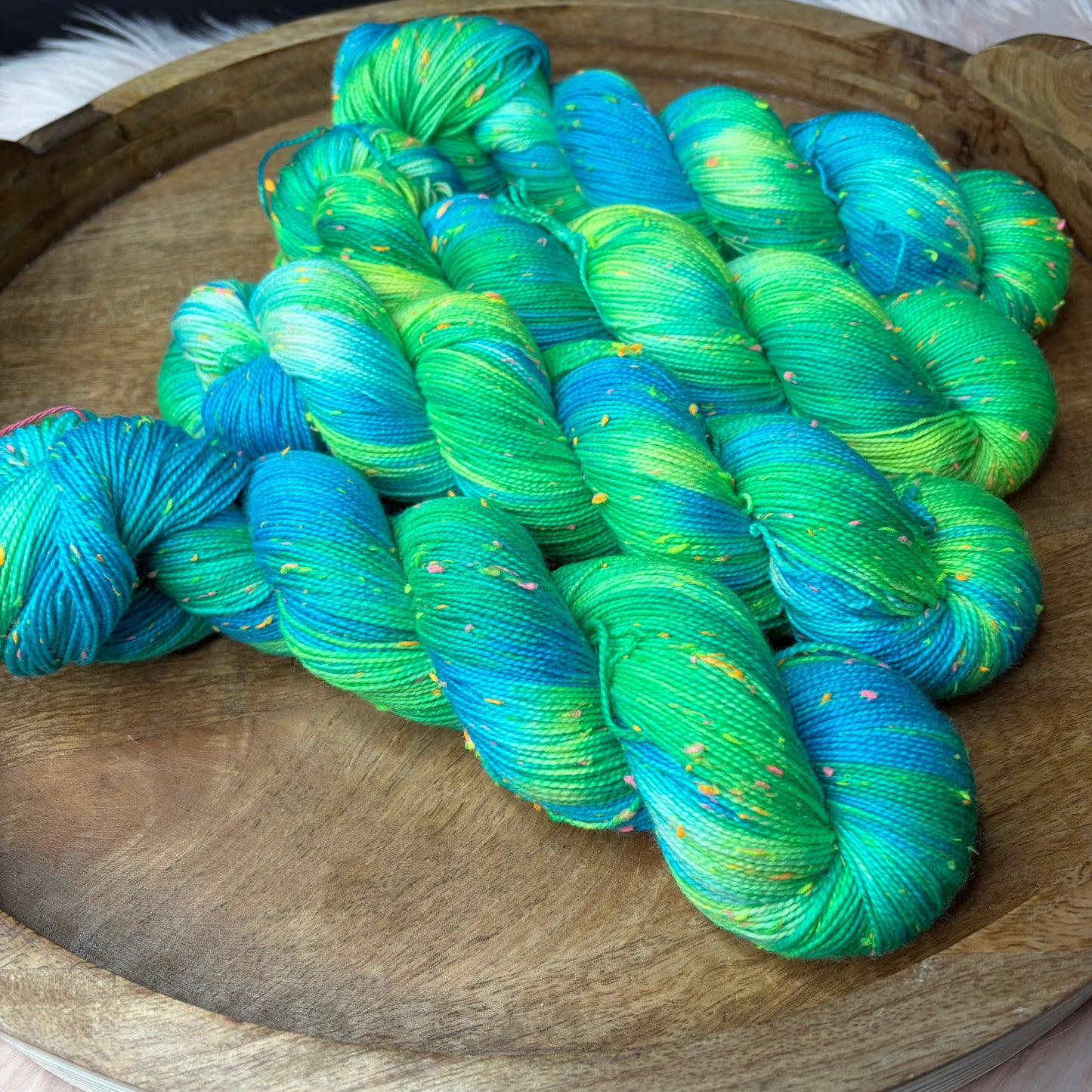 Betsy Neon Tweed Sock- Laser Beam