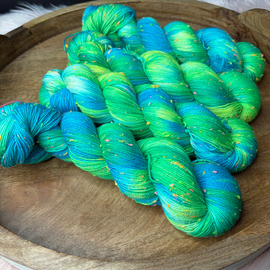 Betsy Neon Tweed Sock- Laser Beam