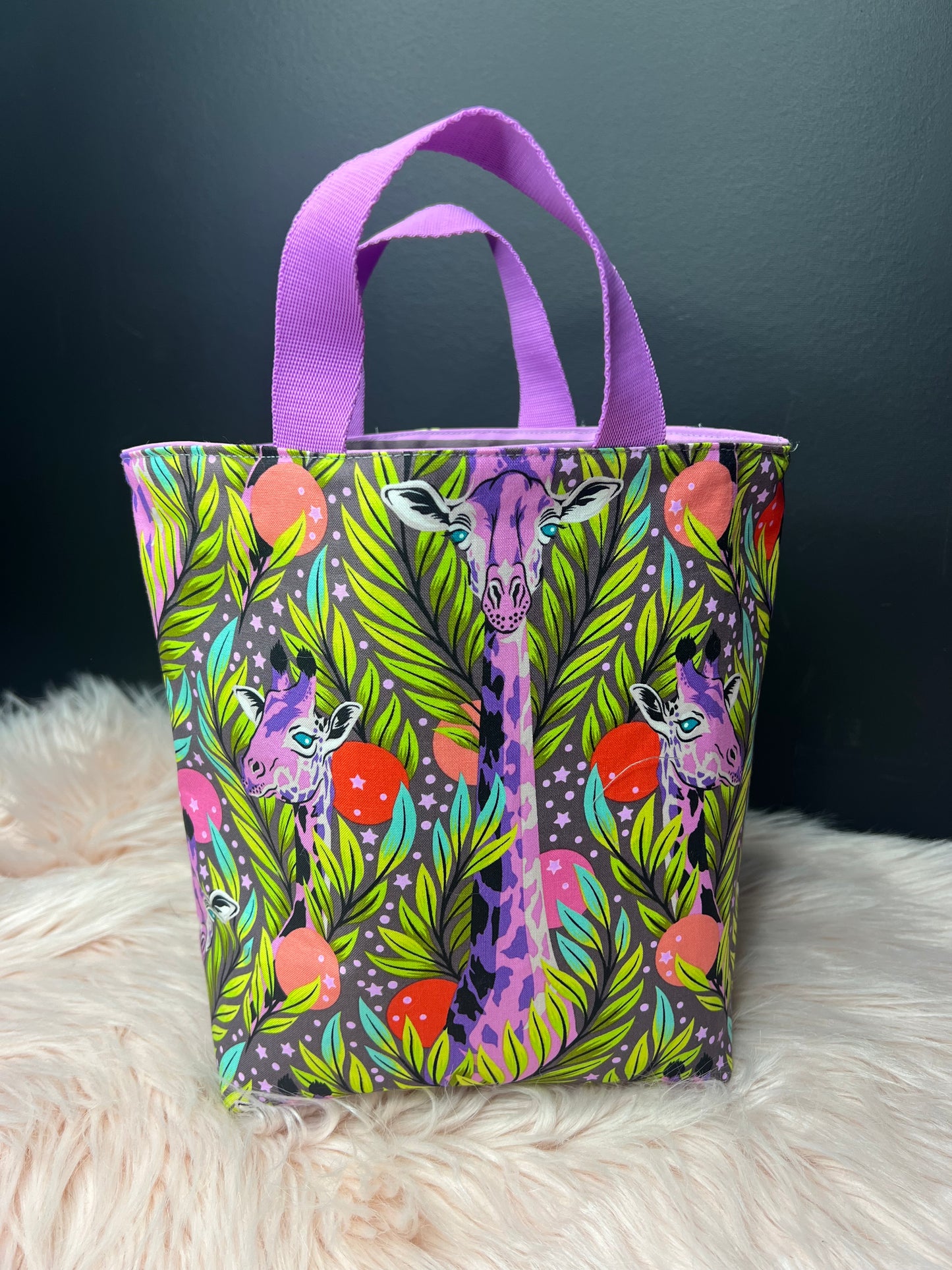 Giraffe Project Bag with Handles