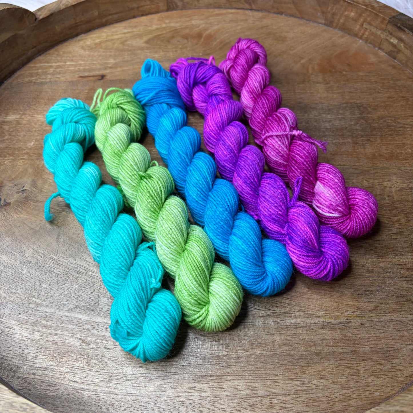 Jimmy Sock 5-20g skein set- Electric Garden