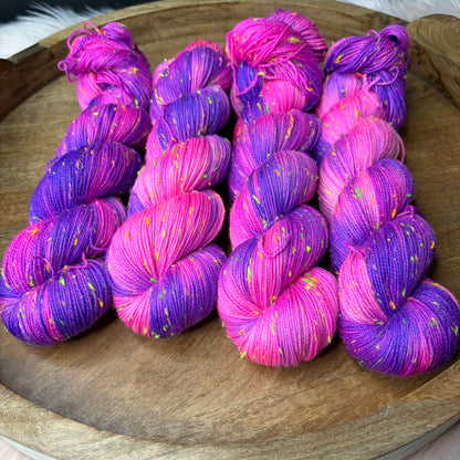 Betsy Neon Tweed Sock- Ultraviolet Crush